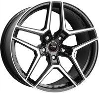 MOMO RF-06 9"X20-5/114  ET40 Matt Black Polished (740 Kg)